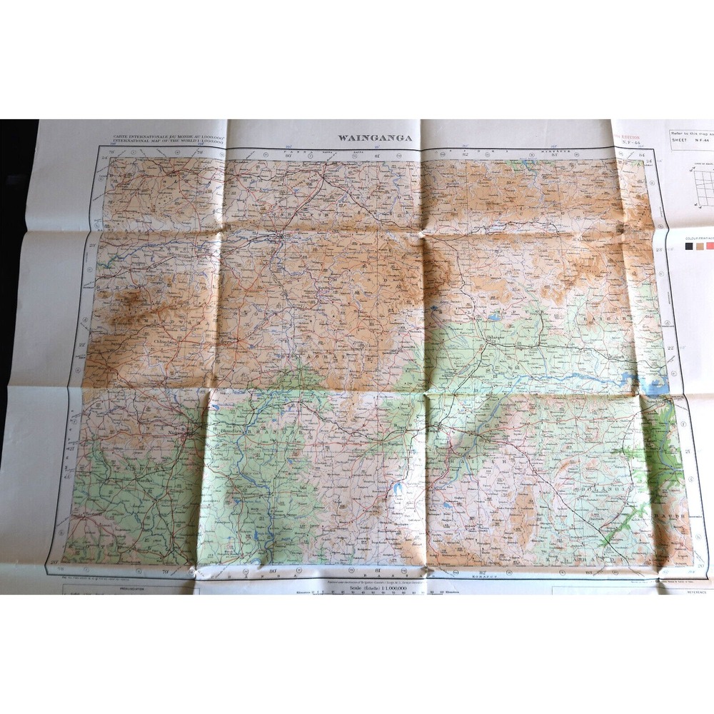 Wainganga Map 1964 Edition